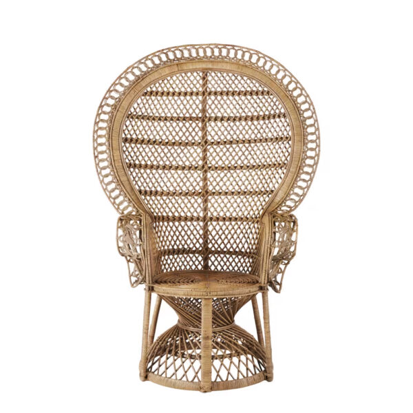 Fauteuil emmanuelle en rotin en location près de St Malo, Dinard, Dinan - G Locations